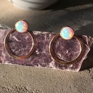 Opal earrings